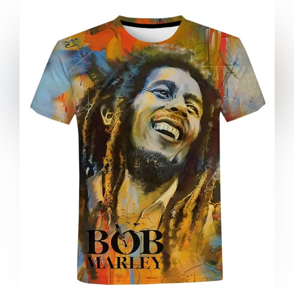 Bob Marley 3D print T-shirts